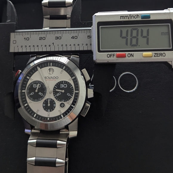 Movado Watch Mens CHRONOGRAPH RED LABEL-VIZIO FUSION... RARE - Picture 13 of 16
